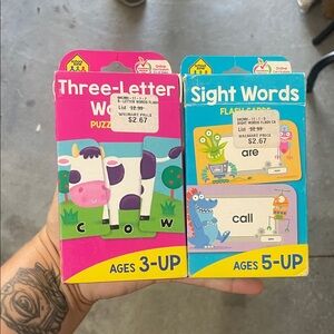 Kids Flashcard Set - Pink and Blue